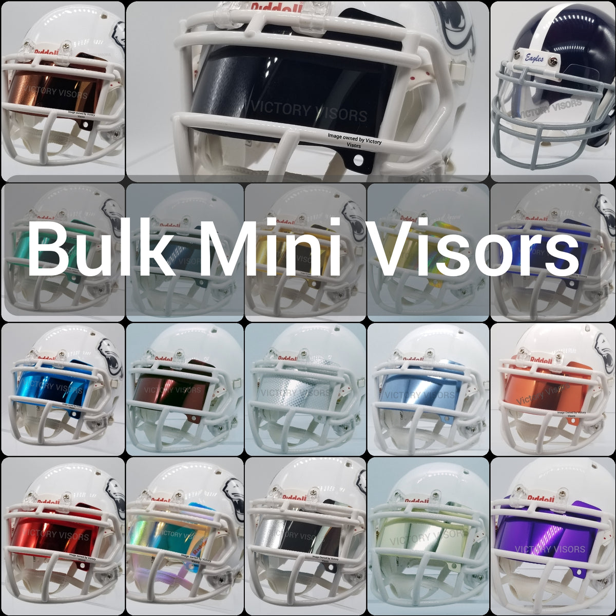 Bulk and Wholesale Mini Helmet Visor Clips Victory Visors