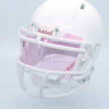 Load image into Gallery viewer, Pink Mirror Mini Size Football Visor - Flat Style