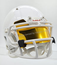 Load image into Gallery viewer, Gold Mini Size Football Visor with Clips - Hard Style
