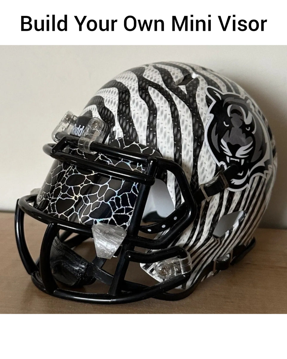 Build your own Custom Mini Football Helmet Visor â Victory Visors