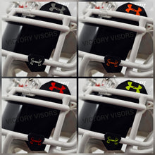 Load image into Gallery viewer, Eclipse Black UA Mini Size Visor with Mirror Reflective Clips