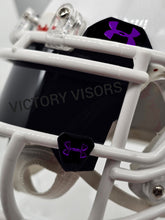 Load image into Gallery viewer, Eclipse Black UA Mini Size Visor with Mirror Reflective Clips
