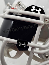 Load image into Gallery viewer, Eclipse Black UA Mini Size Visor with Mirror Reflective Clips