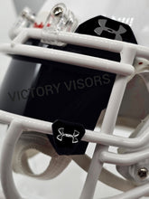 Load image into Gallery viewer, Eclipse Black UA Mini Size Visor with Mirror Reflective Clips