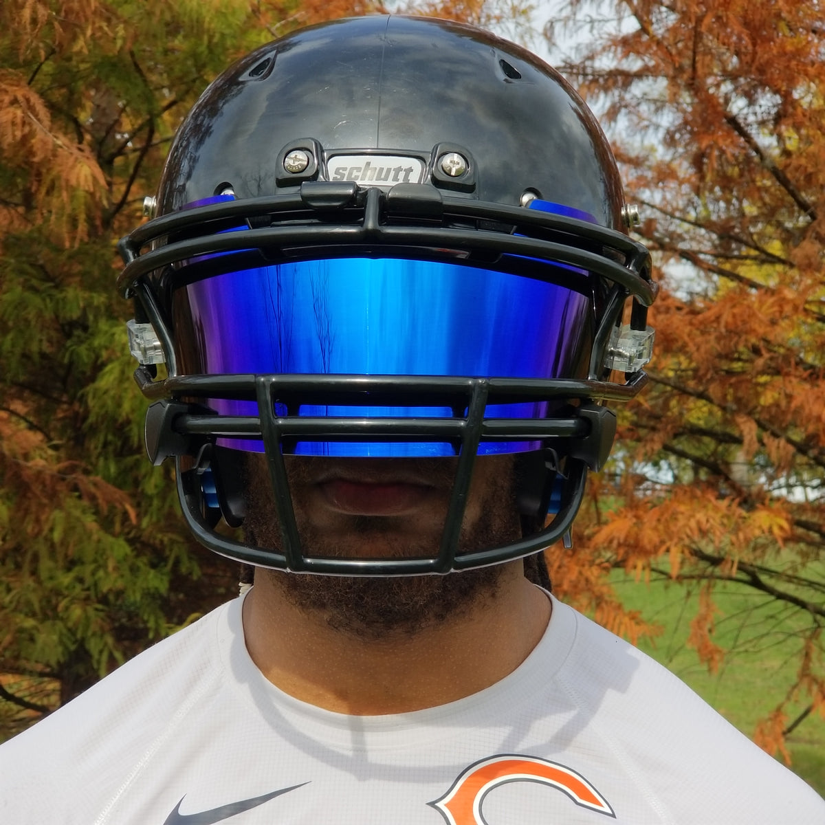 Easy Install Dark Blue Football Visor Victory Visors