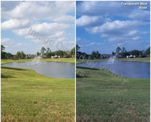 Load image into Gallery viewer, Transparent Light Blue Football Visor
