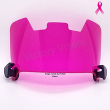 Load image into Gallery viewer, Transparent Pink Football Visor