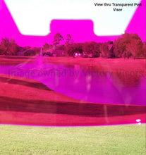 Load image into Gallery viewer, Transparent Pink Football Visor