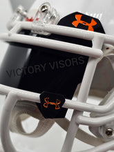 Load image into Gallery viewer, Eclipse Black UA Mini Size Visor with Mirror Reflective Clips
