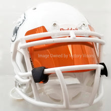 Load image into Gallery viewer, Orange Mini Size Football Visor with Clips - Hard Style
