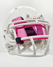 Load image into Gallery viewer, Pink Mini Size Football Visor with Clips - Hard Style
