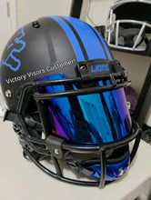 Load image into Gallery viewer, Mirror Color-Shift Blue Football Visor
