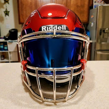 Load image into Gallery viewer, Mirror Color-Shift Blue Football Visor
