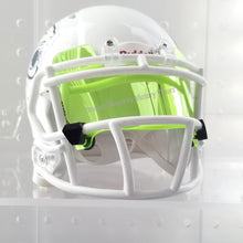 Load image into Gallery viewer, Lime Green Mini Size Football Visor with Clips - Hard Style
