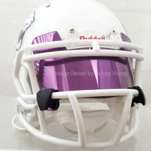 Load image into Gallery viewer, Purple Mini Size Football Visor with Clips - Hard Style
