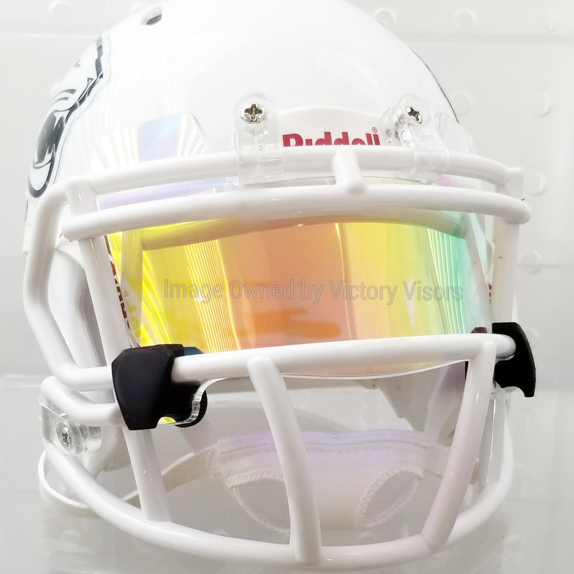 clear visor for football helmet niki Clear Rainbow Mini Football Helmet Visor