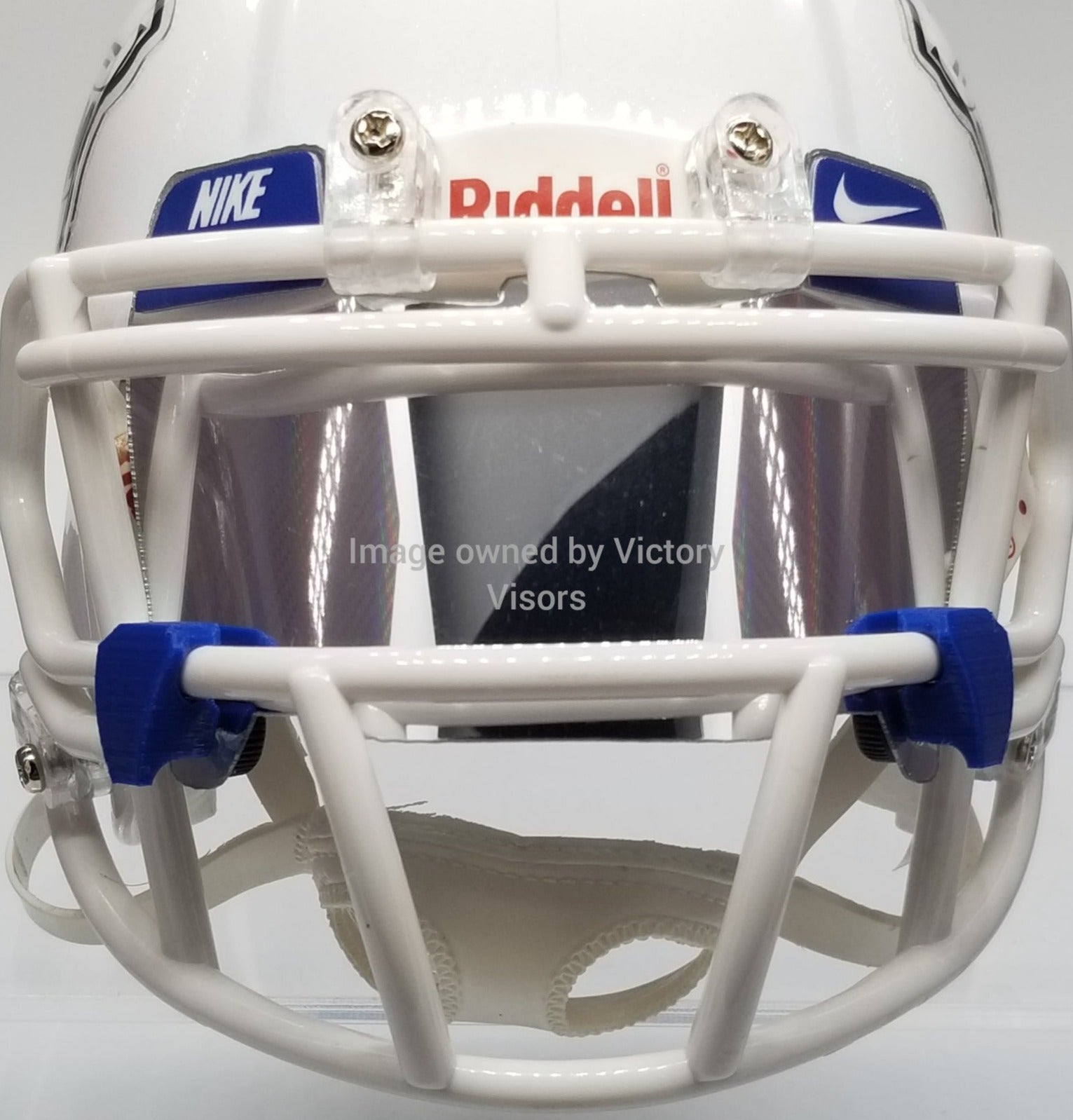 Silver and Blue MINI size Visor with Nike Branding