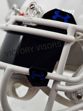 Load image into Gallery viewer, Eclipse Black UA Mini Size Visor with Mirror Reflective Clips
