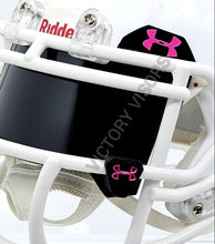 Load image into Gallery viewer, Eclipse Black UA Mini Size Visor with Mirror Reflective Clips
