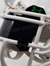 Load image into Gallery viewer, Eclipse Black UA Mini Size Visor with Mirror Reflective Clips
