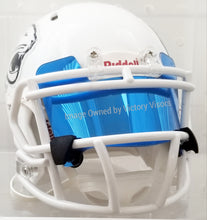 Load image into Gallery viewer, Sky Blue Mini Size Football Visor with Clips - Hard Style
