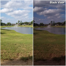 Load image into Gallery viewer, Dark Black Football Visor. **Flat black - Non Iridium
