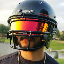 Load image into Gallery viewer, Mirror Color-Shift Red Football Visor
