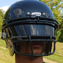 Load image into Gallery viewer, Dark Black Football Visor. **Flat black - Non Iridium
