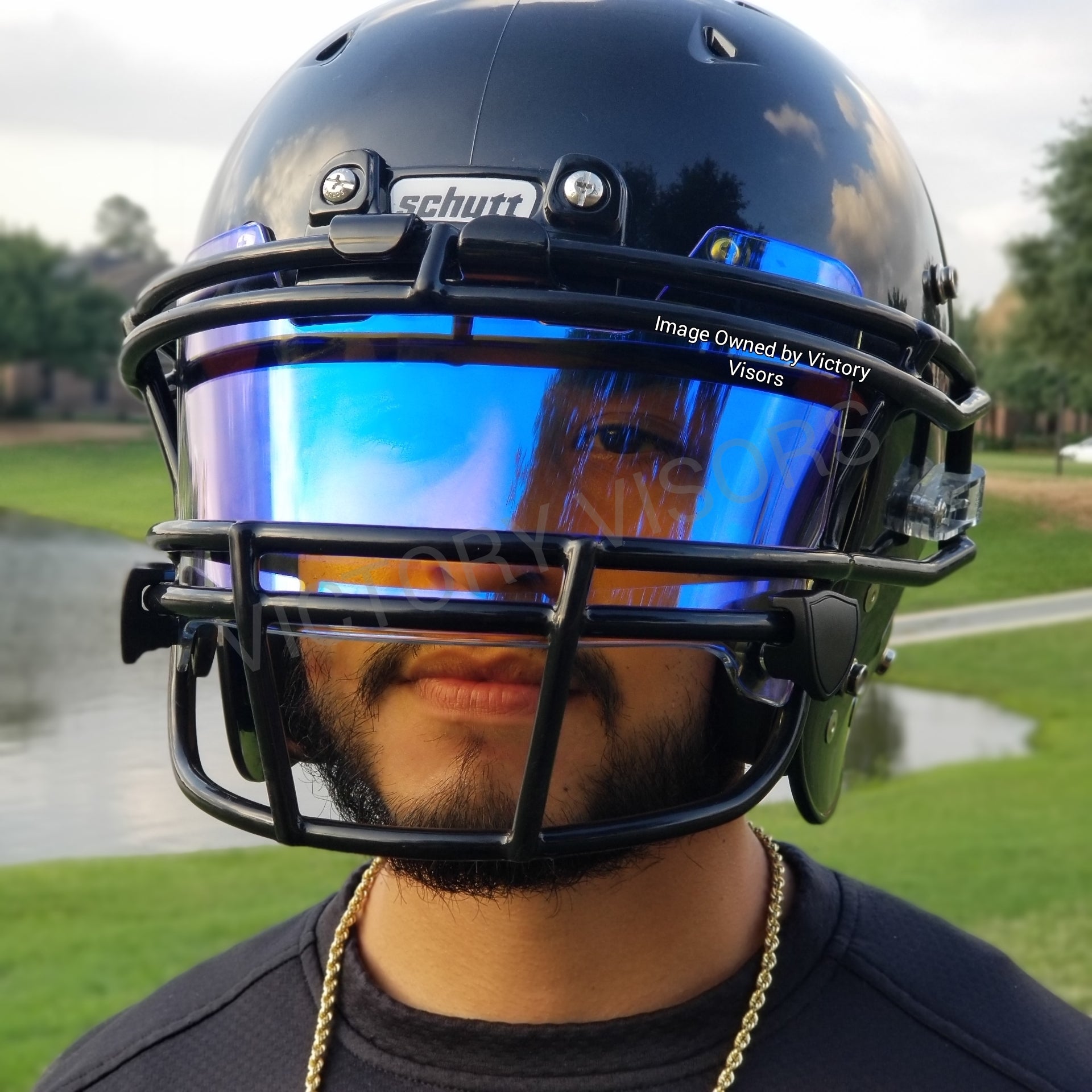 ZIXIOYS Tinted Football Visor, Fits Youth and Adult Football Helmets