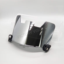 Load image into Gallery viewer, Silver Mirror/Chrome Football Visor
