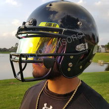 Load image into Gallery viewer, Clear Neon Yellow Football Visor
