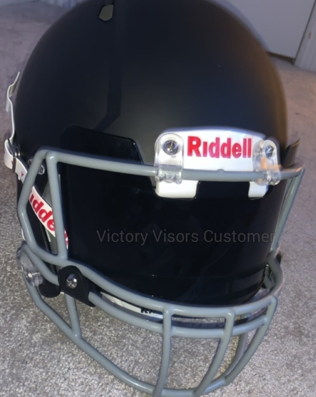 Mini casque de football Noir Dark Tint Eye Shield Visor w