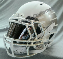 Load image into Gallery viewer, Silver Mirror/Chrome Football Visor
