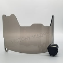 Load image into Gallery viewer, Transparent Smoke Football Visor
